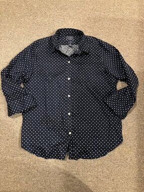 Women's Size Large Chaps 3/4 Sleeve Button Down Shirt